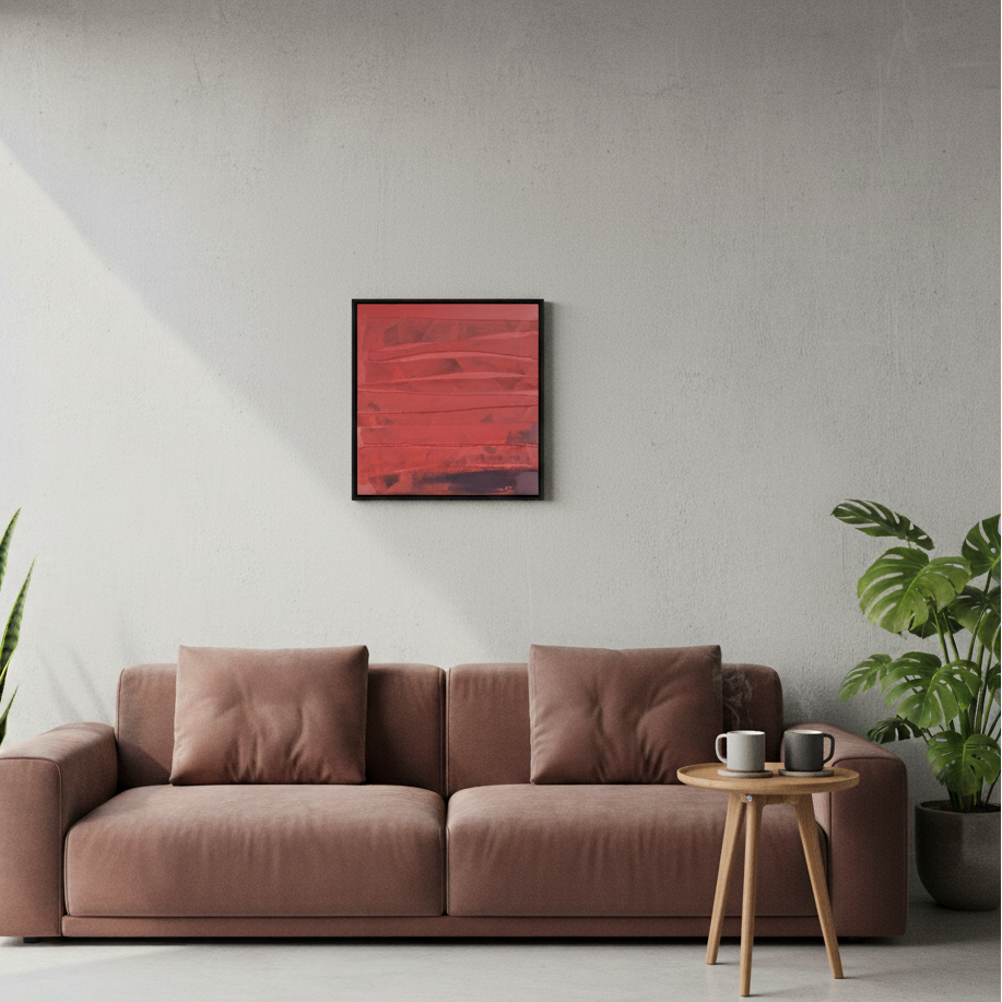 Venēcijas sarkanais 5. Dabīga zīda atgriezumi.