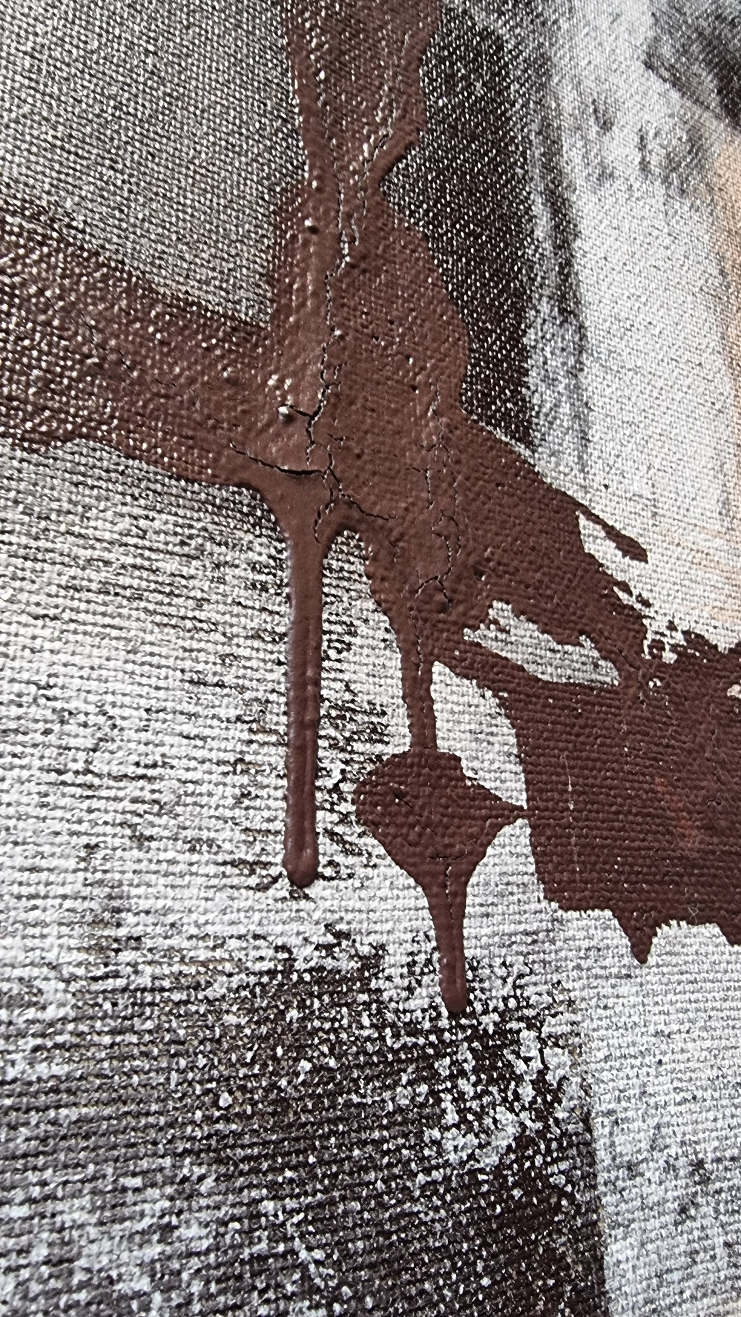 Abstrakta glezna Šokolāde, Brūnie toņi kā kakao pulveris.
Tas ir darbs, kas saka: “Apstājies. Izbaudi.”