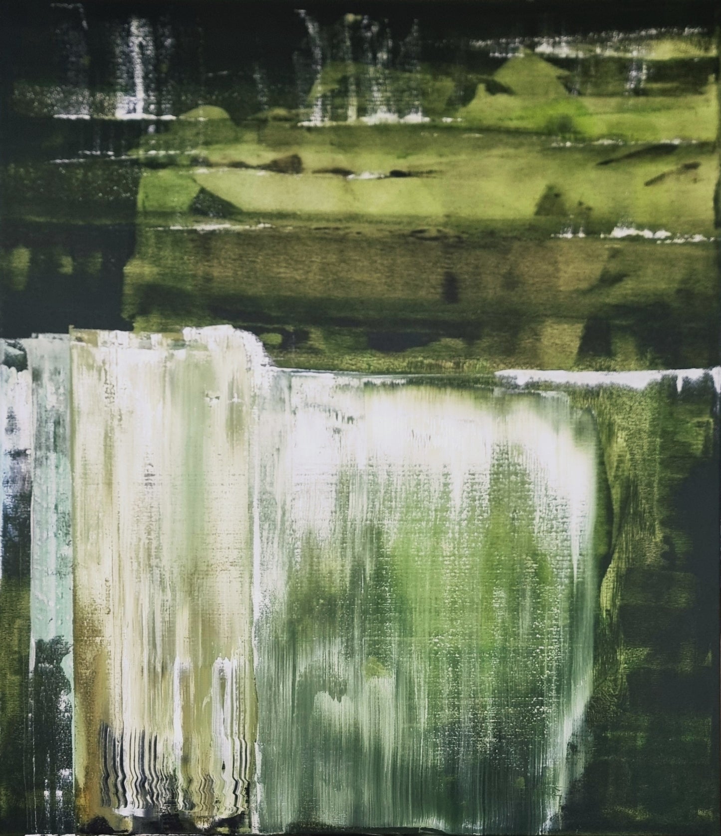 Abstrakta glezna Udenskritums. Maira Ribena