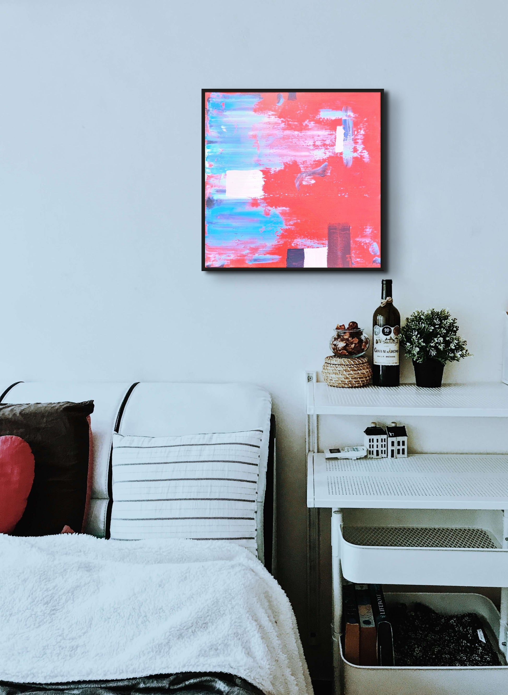 Abstrakta glezna  Venēcijas sarkanais